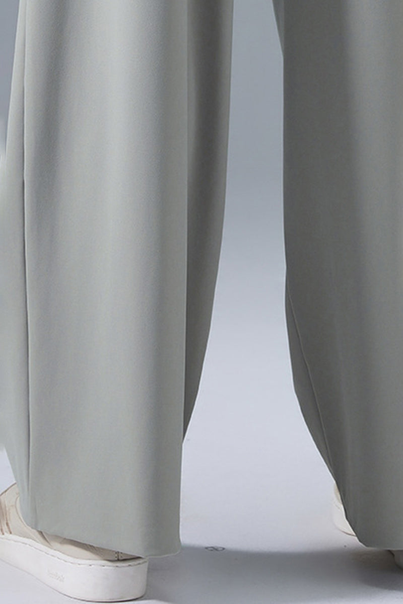 Women High-Waist Flowy Wide-Leg Quick-Dry Athletic Casual Pants