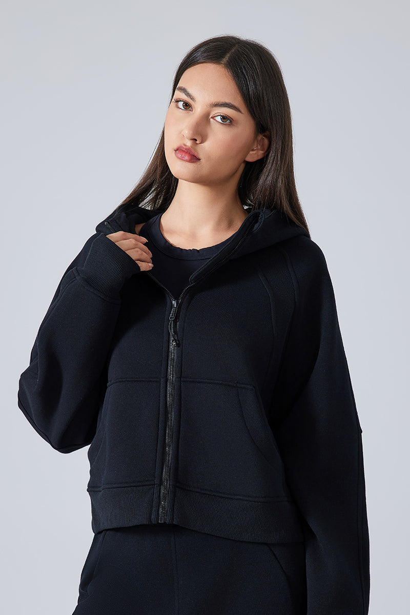 Women'S Loose Yoga Hooded Jacket