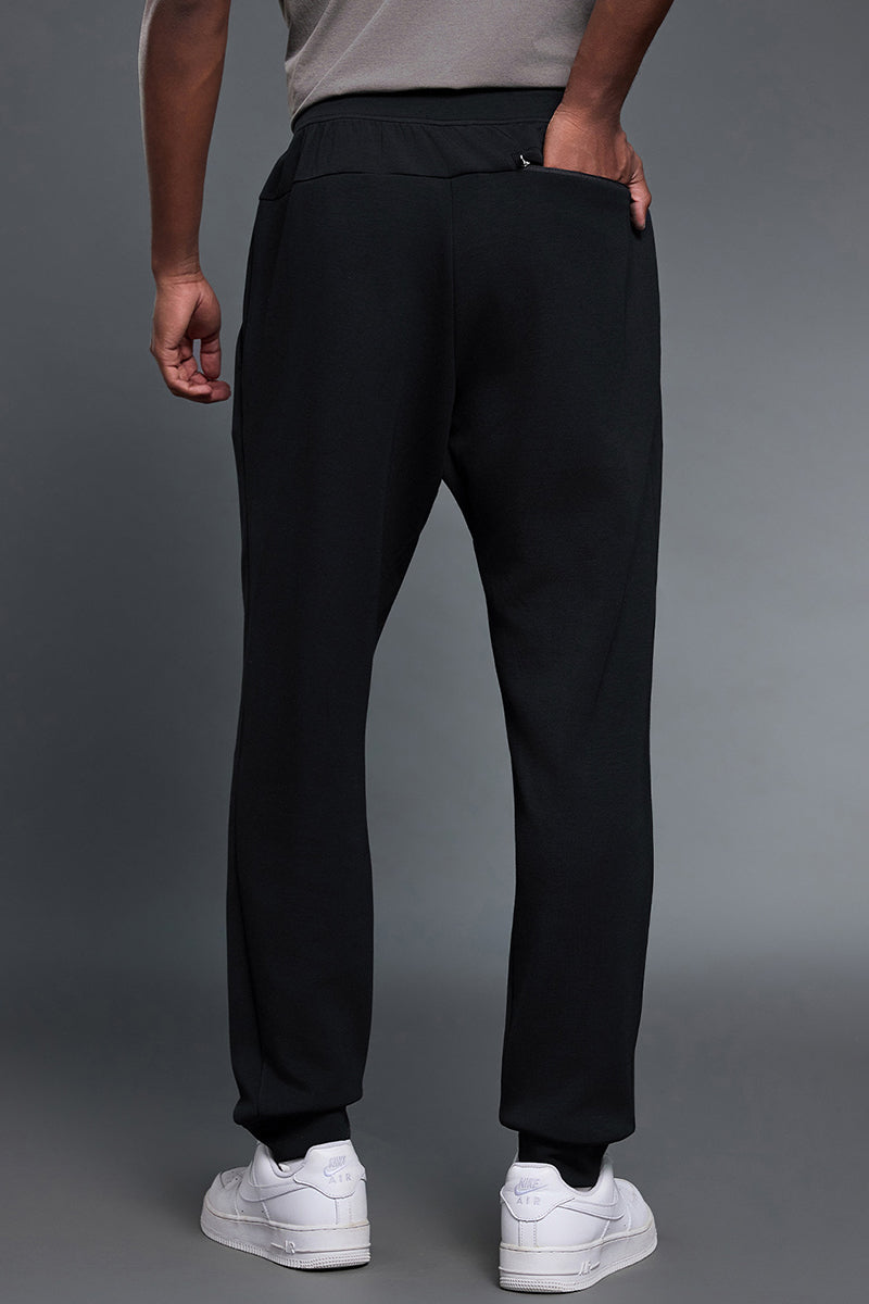 Men Air Layer Loose Straight Leg Sweatpants with Drawstring Cuffs