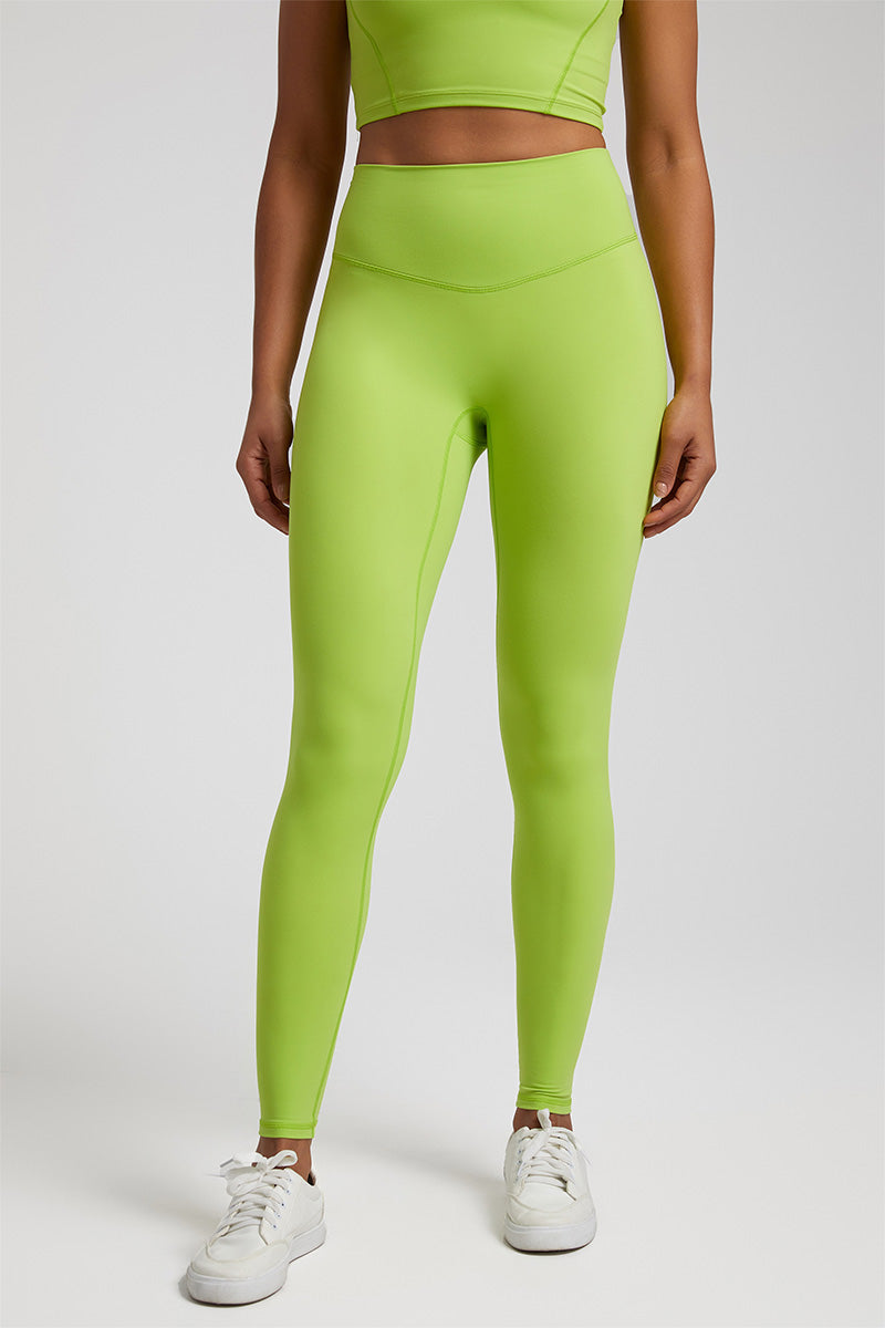 Solid High-Waisted Sports Leggings