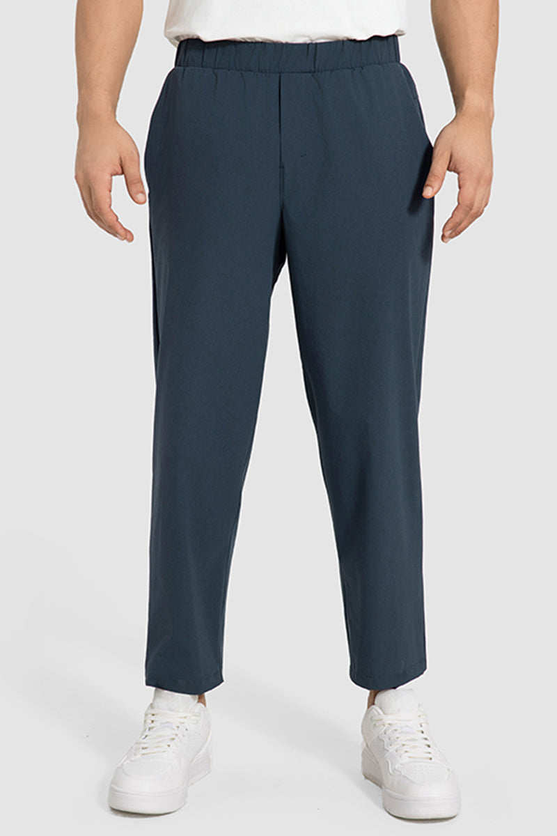 Men Summer Loose Lightweight Quick-Dry Breathable Straight Leg Cropped Casual Workout Sport Pants