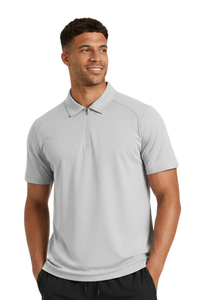 Men's Sun Protection Half-Zip Polo Collar Tennis T-Shirt