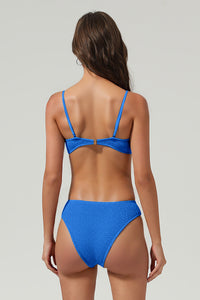 Women's Ribbed Triangle Cup Ring Detail Bikini