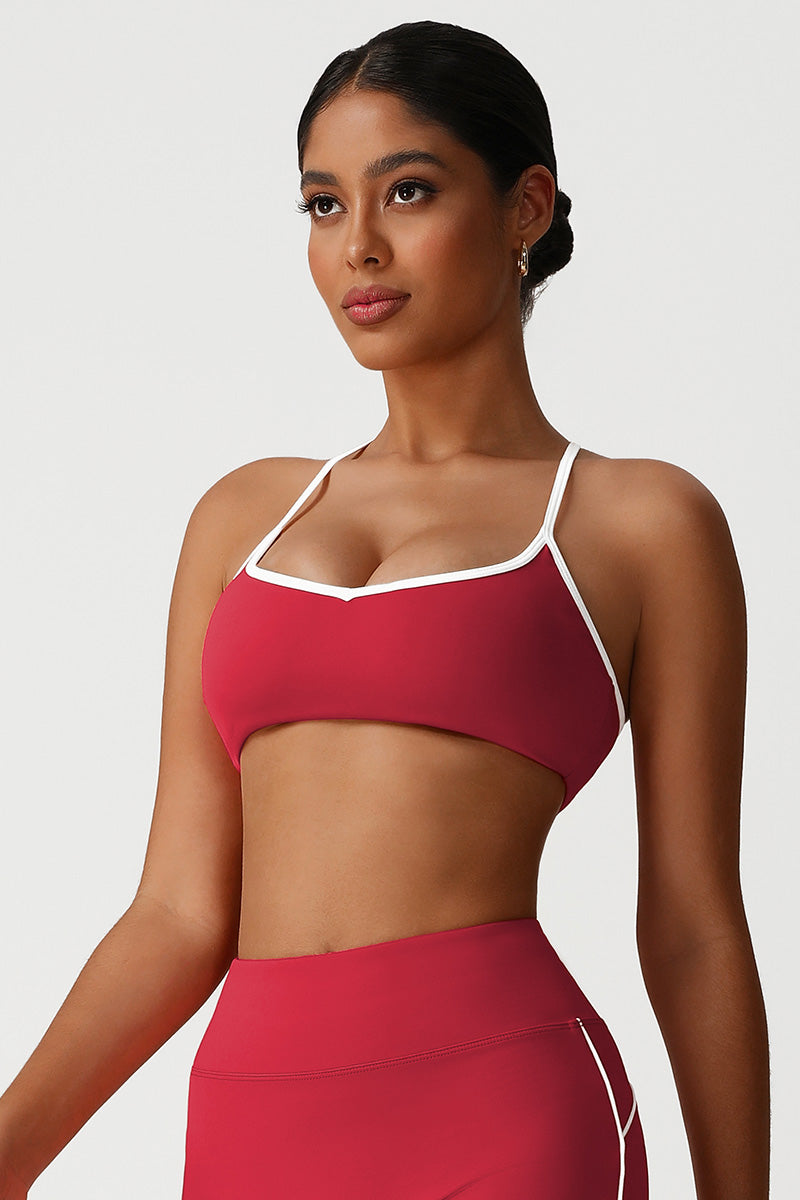 Women Cross-Back Supportive High-Impact Naked-Feel Sports Bra