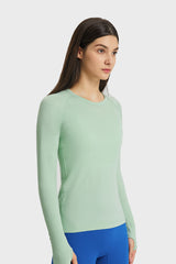 Women'S Yoga Long Sleeved With Thumbhole