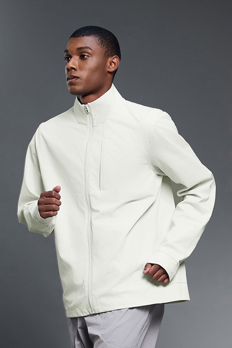 Men Stylish Stand Collar Windproof Loose Casual Jacket