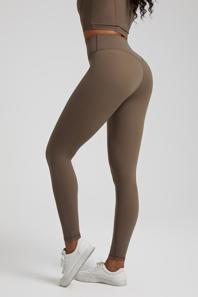 Solid High-Waisted Sports Leggings