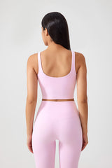 Women Fixed Bra Pads U-Back Nude Shape Fitness Yoga Exercise Vest