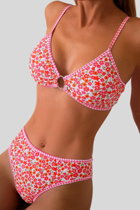 Women's Sexy Spaghetti Strap Triangle Cup Bikini