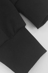 Women Letter Print Sweatshirt & Pants Set