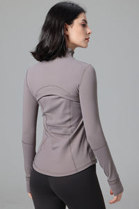 Women'S Slim Fit Sports Zipper Jacket