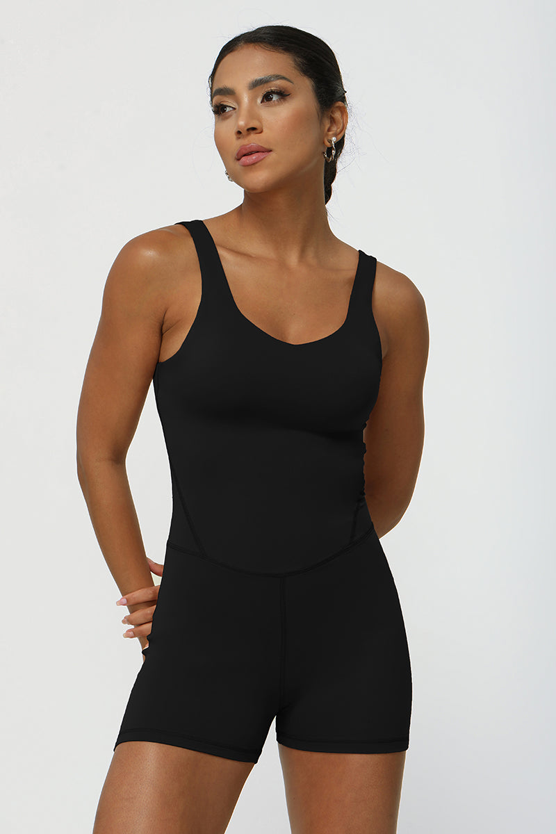 Women Backless Yoga Sport Jumpsuit