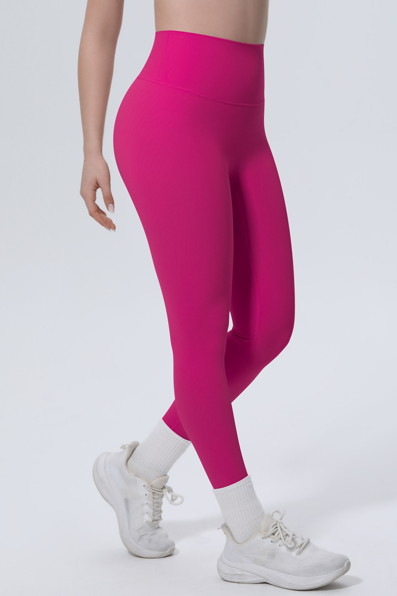 Women's High-Waist Solid Nine-inch Leggings