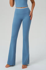 Women Naked-Feel Flared High-Waist Leggings