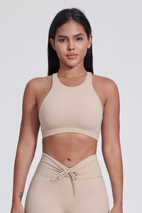 Women'S Yoga Backless Cross Stretch Bra Tank Top