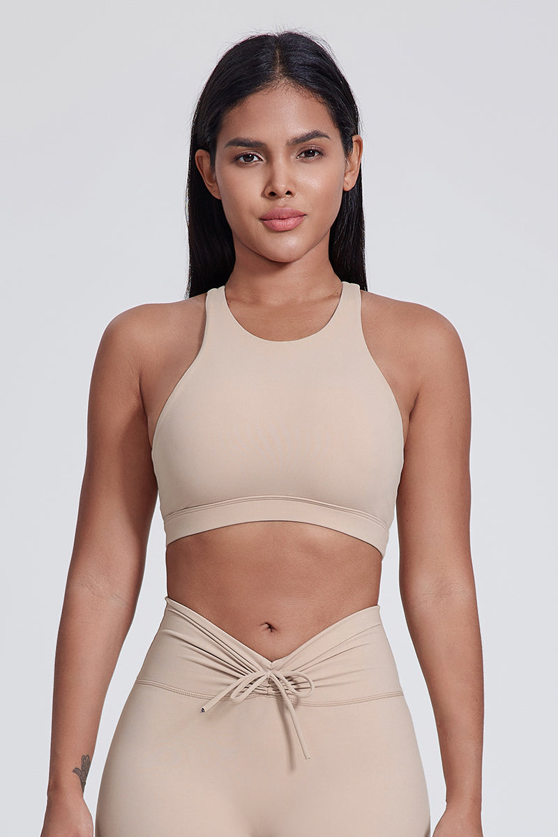 Women'S Yoga Backless Cross Stretch Bra Tank Top