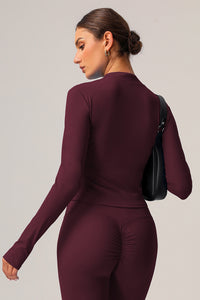 Women Zipper Pocket Running Jacket