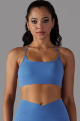 Women Halter Cross Back Sports Bra