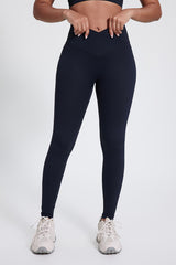Women'S Bright Crossover High-Waisted Hip Lift Dance Stretch Cropped Pants