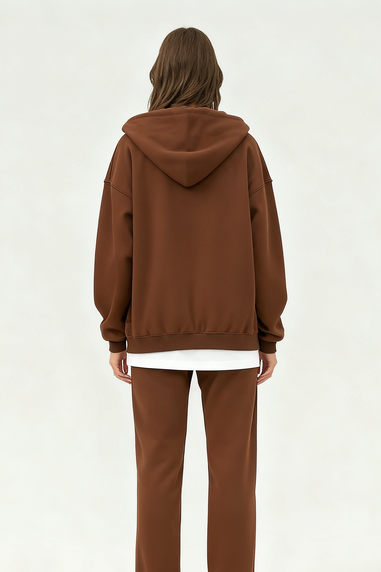 Unisex Heavyweight Fleece Dual-Zip Retro Hoodie
