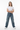 Women's 100% Cotton Dirty Washed Relaxed Straight Leg Jeans