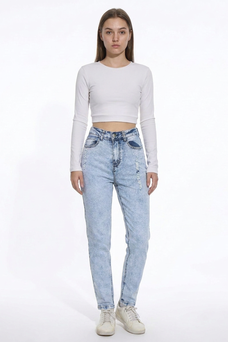 Women's Fall Vintage Distressed Slim Fit Jeans