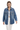 Women's Pearl Embellished Oversized Wash Denim Jacket