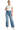 Women's High-Waisted Button-Fly Cuffed Wide-Leg Jeans