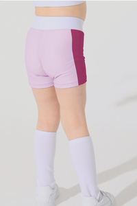 Kids color blocked sport shorts.