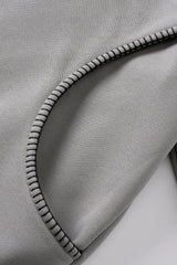 Men/Women High-Street Fleece-Lined Double-Zip Lock-Stitch Hoodie
