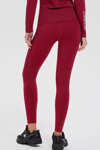 High-waist, cinching-in, integrated-pocket long pants