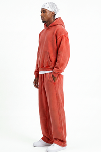 Men's Fall Fleece Sets:Relaxed Hoodie And Sweatpants