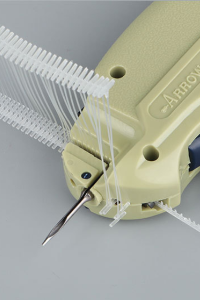 Multifunctional trademark tagging gun.