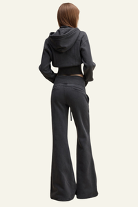 Women's Jacket and Flarepants Two-Piece Set.