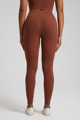 Solid High-Waisted Sports Leggings