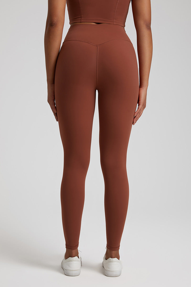 Solid High-Waisted Sports Leggings