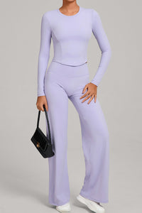 Women Naked Feel Flared Yoga Set