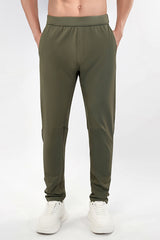 Men High-Waist Comfort Stretch Outdoor Running Training Pants