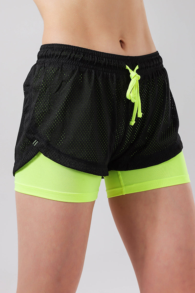 False Two-Piece Quick-Drying Breathable Sports Running Shorts