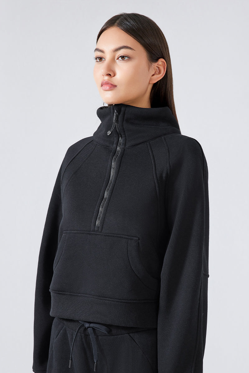 Women'S Half Zip Sweatshirt