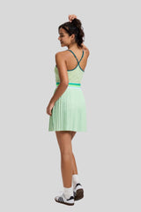 Tennis badminton quick-drying pleated dress with bra suspenders