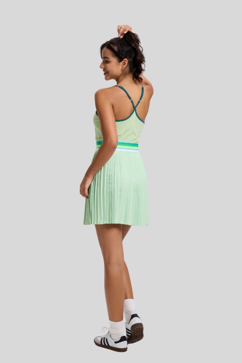 Tennis badminton quick-drying pleated dress with bra suspenders