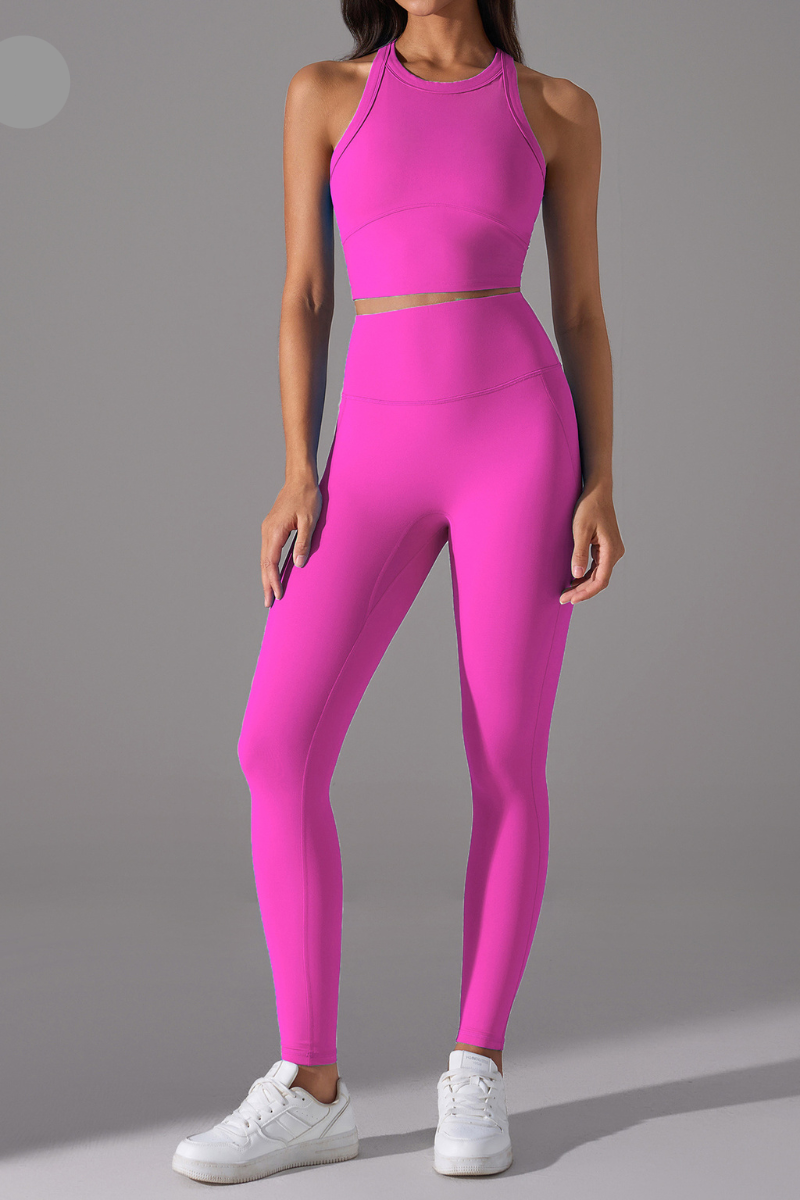 Women High Intensity Sports Bra Seamless Workout Yoga Set