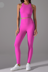 Women High Intensity Sports Bra Seamless Workout Yoga Set