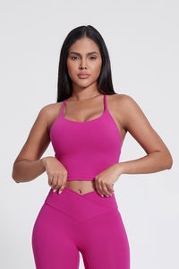 Women'S Crossover Backless Suspender Bra Underwear Sports Vest