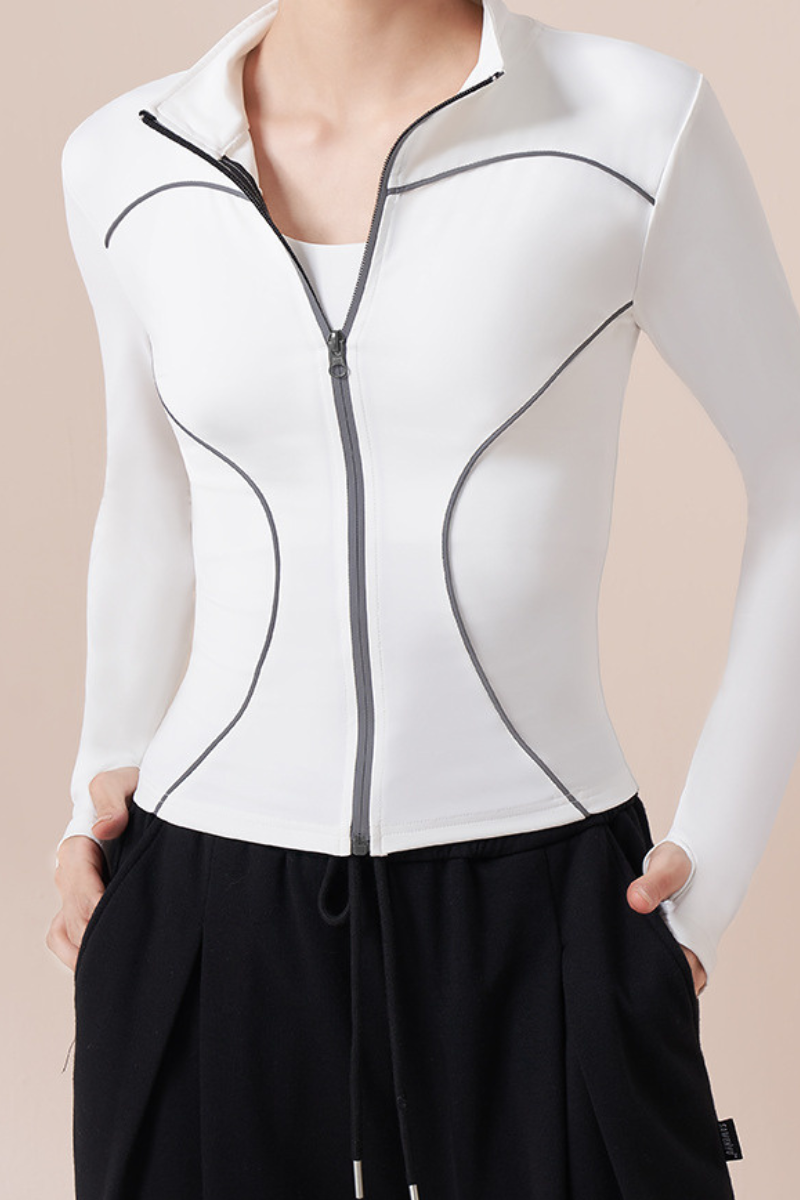 Honey peach-textured outerwear