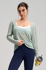 Women Loose-Fit Breathable Yoga Long Sleeves