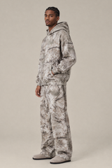 Men's Loungewear Sets:Tree Branch Camo Hoodie & Casual Pants