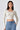 Women's Athletic Fixed Cup Longsleeve Crop Top