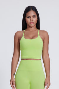 Women'S Crossover Backless Suspender Bra Underwear Sports Vest